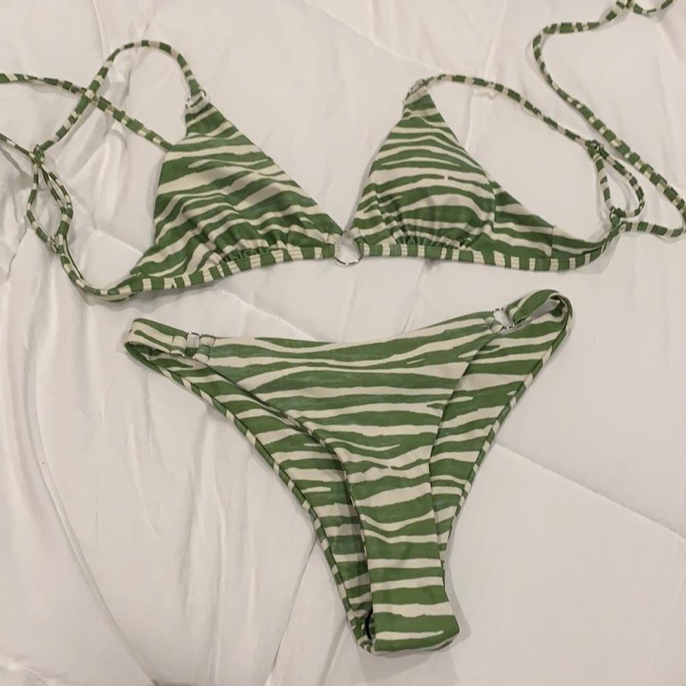 Green zebra bikini